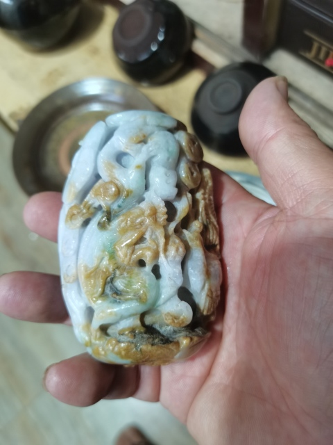 古玩玉器龍鳳擺件把件拍賣，當(dāng)前價格7999元