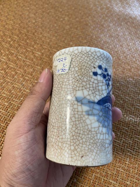 古玩陶瓷光緒青花人物筆筒拍賣,當前價格3000元