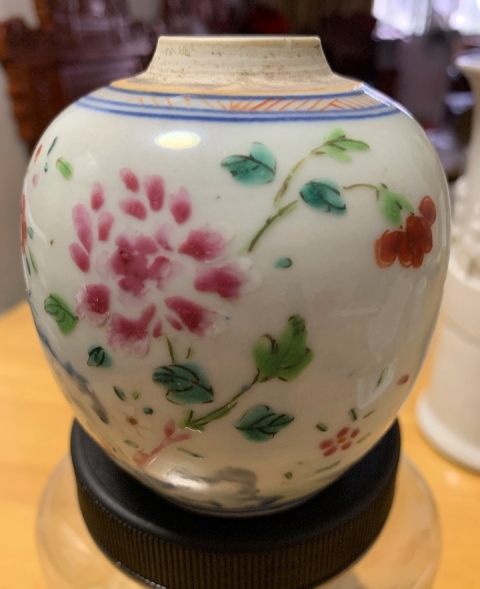 古玩陶瓷雍正.粉彩花卉紋罐拍賣,當前價格6980元
