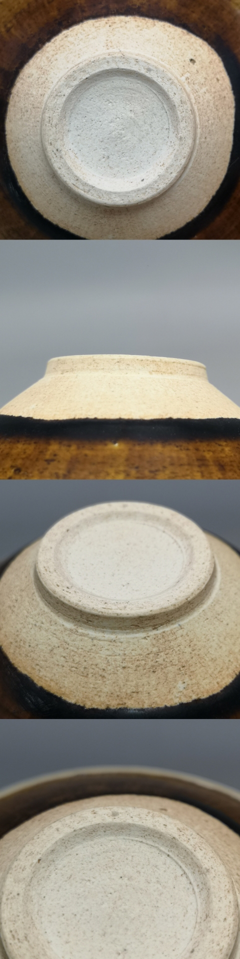 古玩陶瓷宋代白覆輪 黃釉醬釉白覆輪 茶盞拍賣，當前價格3600元