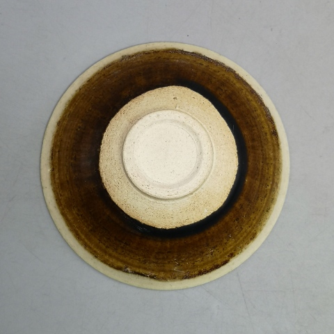 古玩陶瓷宋代白覆輪 黃釉醬釉白覆輪 茶盞拍賣，當前價格3600元