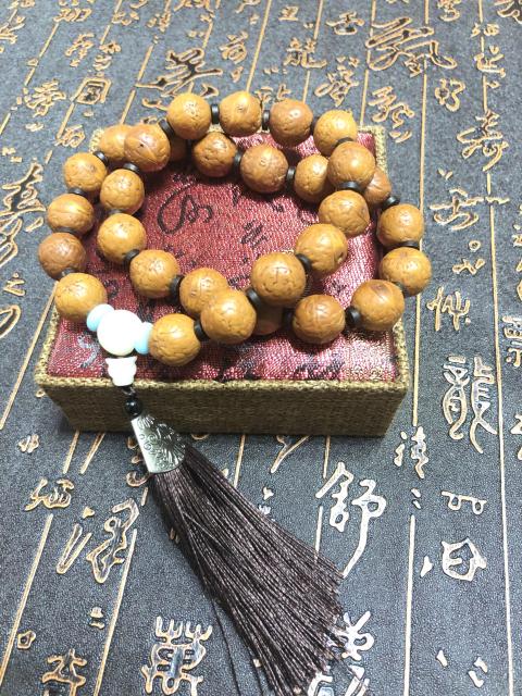 古玩玉器精品天然鳳眼菩提手持拍賣，當前價格226元