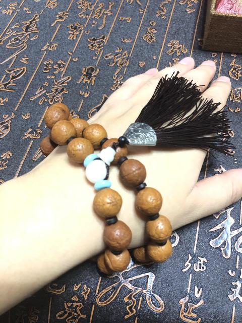 古玩玉器精品天然鳳眼菩提手持拍賣，當前價格226元