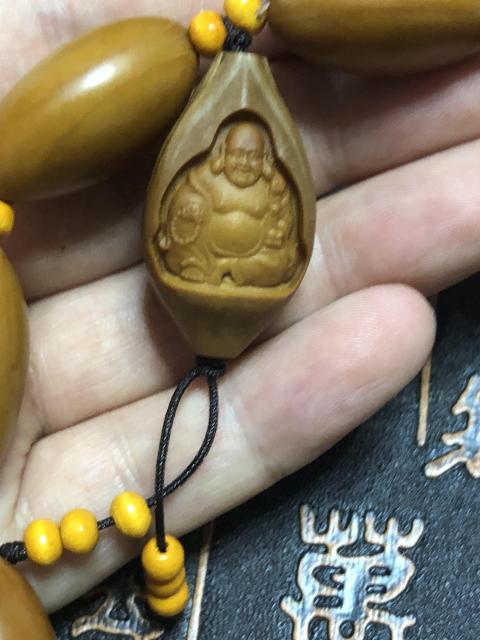 古玩玉器精品天然橄欖核雕手串拍賣，當前價格88元