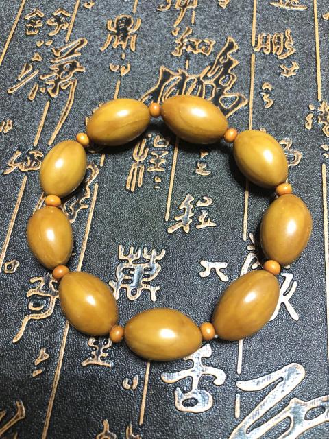 古玩玉器精品天然橄欖核雕手串拍賣,當前價格88元