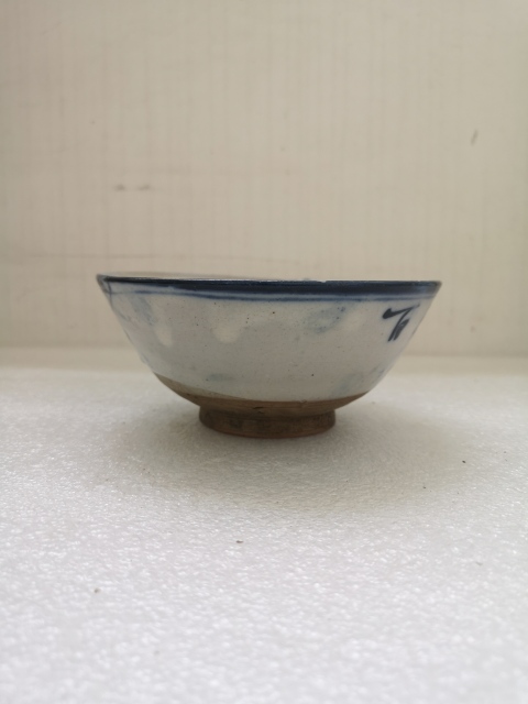 古玩陶瓷花卉紋青花碗拍賣,當前價格298元