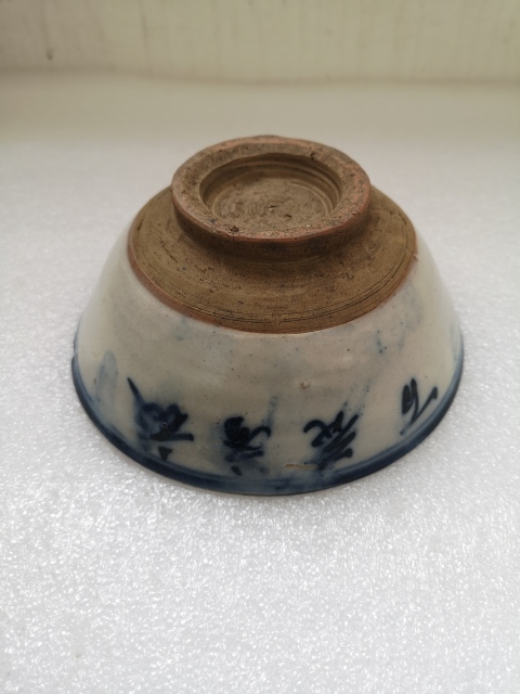 古玩陶瓷花卉紋青花碗拍賣,當前價格298元