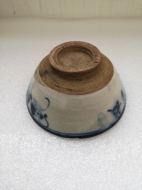 古玩陶瓷花卉紋青花碗拍賣,當前價格298元