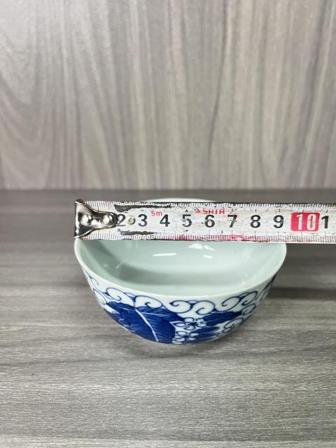 古玩陶瓷清道光 二級(jí)官內(nèi)府青花芭蕉花蝶紋碗拍賣(mài)，當(dāng)前價(jià)格1100元