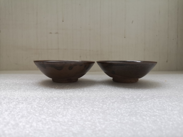 古玩陶瓷澀圈圈足疊燒工藝碗拍賣,當前價格298元
