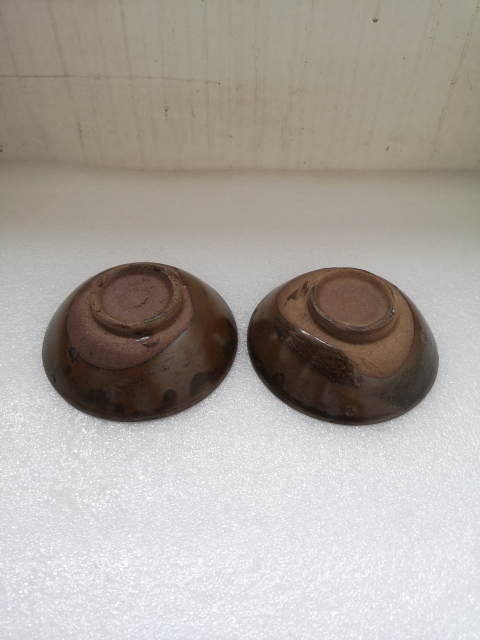 古玩陶瓷澀圈圈足疊燒工藝碗拍賣,當前價格298元