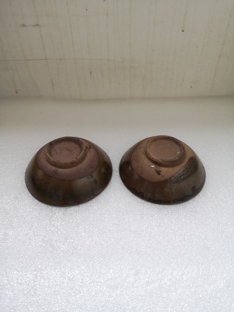 古玩陶瓷澀圈圈足疊燒工藝碗拍賣,當前價格298元