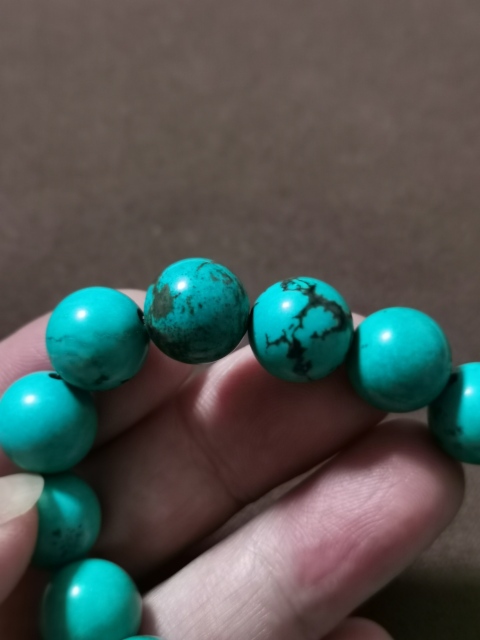 古玩玉器松石手串拍賣，當前價格660元