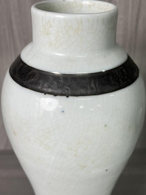 古玩陶瓷民國 精品哥釉賞瓶拍賣，當前價格390元