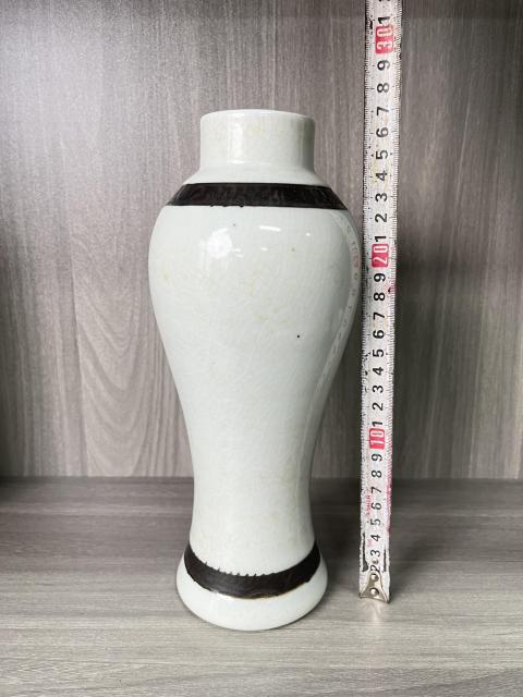 古玩陶瓷民國 精品哥釉賞瓶拍賣，當前價格390元