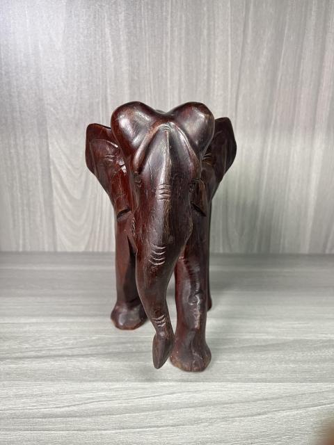 古玩雜項紅木 木雕大象拍賣，當前價格380元