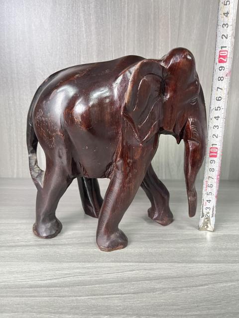 古玩雜項紅木 木雕大象拍賣，當前價格380元