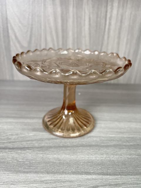 古玩陶瓷民國 同記廠琉璃高足花口盤拍賣，當前價格160元