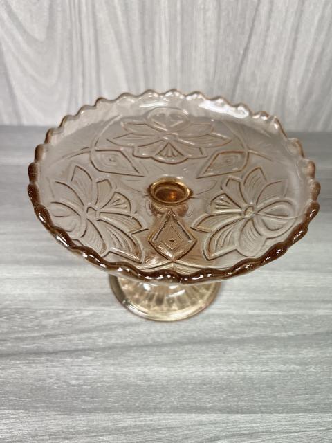 古玩陶瓷民國 同記廠琉璃高足花口盤拍賣，當前價格160元