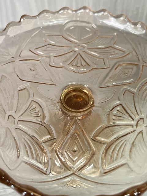 古玩陶瓷民國 同記廠琉璃高足花口盤拍賣，當前價格160元