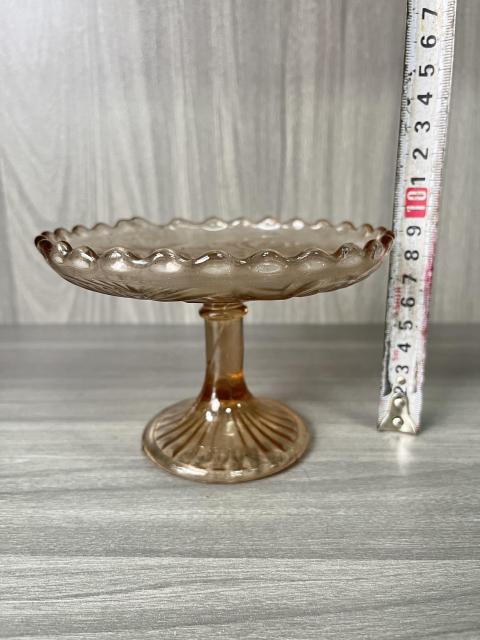 古玩陶瓷民國 同記廠琉璃高足花口盤拍賣，當前價格160元