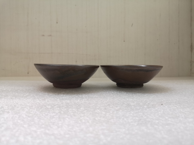 古玩陶瓷澀圈圈足疊燒工藝碗拍賣，當前價格268元