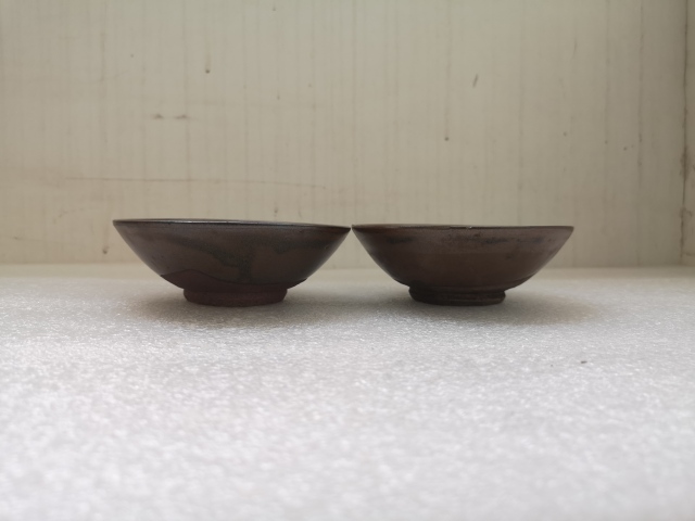 古玩陶瓷澀圈圈足疊燒工藝碗拍賣，當前價格268元