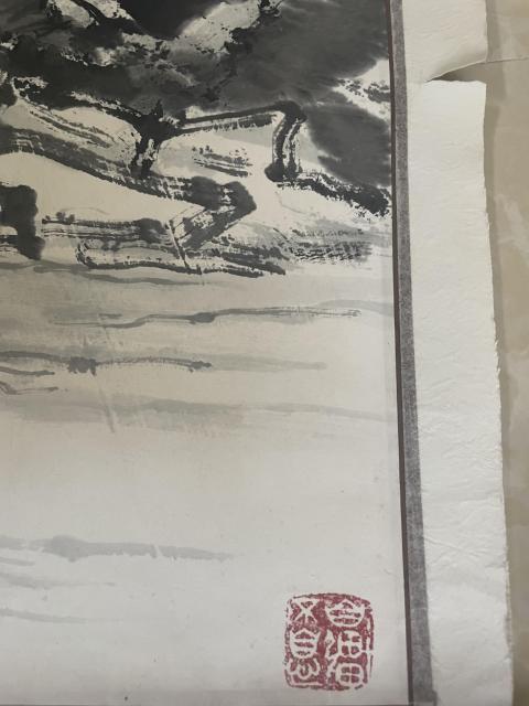 古玩字畫振鐸款寫意人物拍賣,當前價格800元