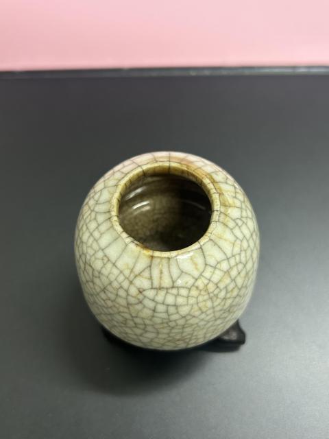 古玩陶瓷清中晚期哥釉水盂拍賣，當前價格880元