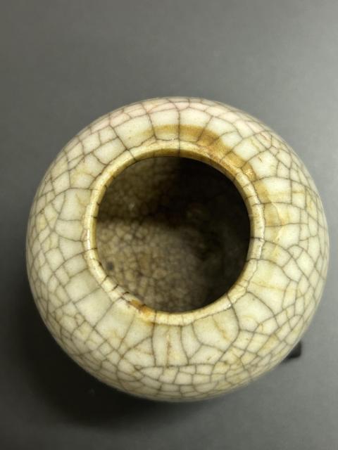 古玩陶瓷清中晚期哥釉水盂拍賣，當前價格880元