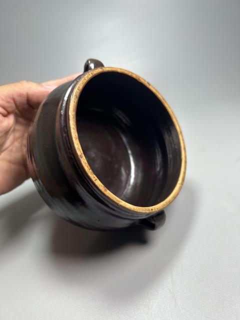 古玩陶瓷元末明初磁州窯油滴釉雙系罐(館藏精品)拍賣,當(dāng)前價(jià)格3850元