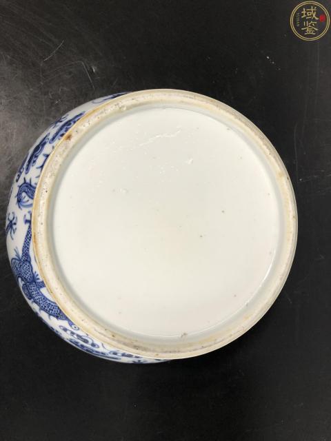 古玩陶瓷五爪青花趕珠龍紋廣口罐拍賣，當前價格11800元
