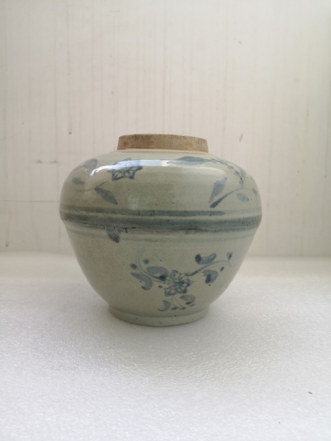古玩陶瓷清中期青花罐拍賣,當前價格780元