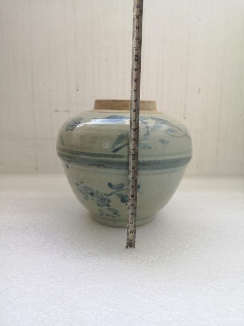 古玩陶瓷清中期青花罐拍賣,當前價格780元