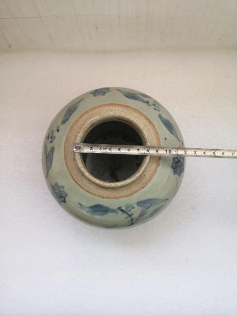 古玩陶瓷清中期青花罐拍賣,當前價格780元