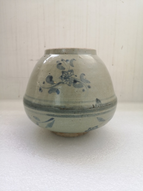 古玩陶瓷清中期青花罐拍賣,當前價格780元