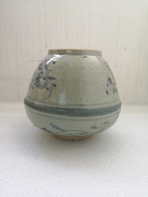 古玩陶瓷清中期青花罐拍賣,當前價格780元