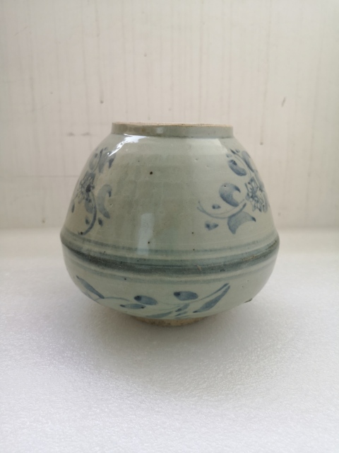 古玩陶瓷清中期青花罐拍賣,當前價格780元