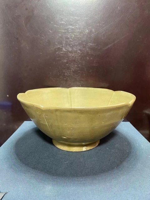 古玩陶瓷青釉花口碗拍賣，當前價格3880元