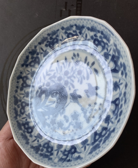 古玩陶瓷康熙花鳥紋青花盤拍賣,當前價格1800元
