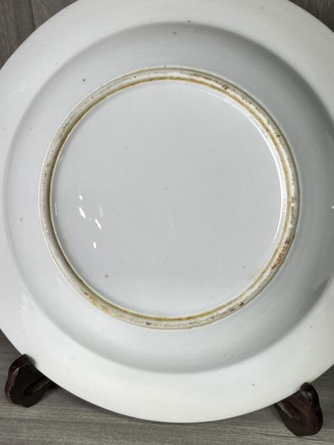 古玩陶瓷粉彩花卉紋折沿盤一對拍賣,當前價格290元