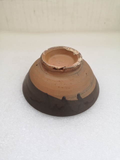 古玩陶瓷褐釉盞拍賣,當前價格550元