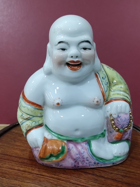 古玩雜項粉彩彌勒佛擺件拍賣,當前價格0元