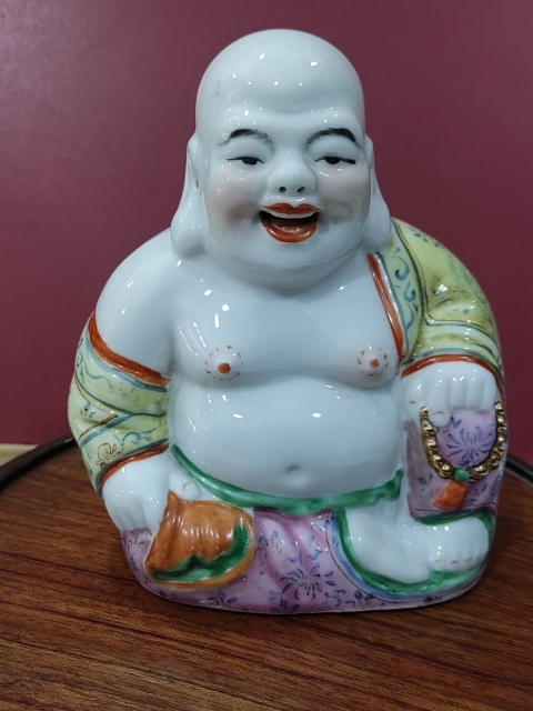 古玩雜項粉彩彌勒佛擺件拍賣,當前價格0元