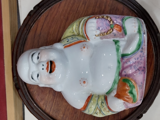 古玩雜項粉彩彌勒佛擺件拍賣,當前價格0元