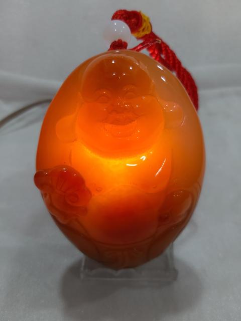 古玩雜項(xiàng)瑪瑙雕彌勒佛掛件拍賣，當(dāng)前價(jià)格1288元