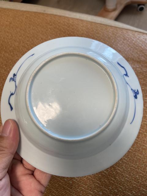 古玩陶瓷雍正青花花鳥盤拍賣，當前價格3500元