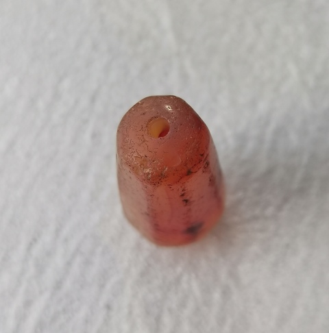 古玩玉器秦漢.天然紅瑪瑙多棱珠拍賣,當(dāng)前價格496元