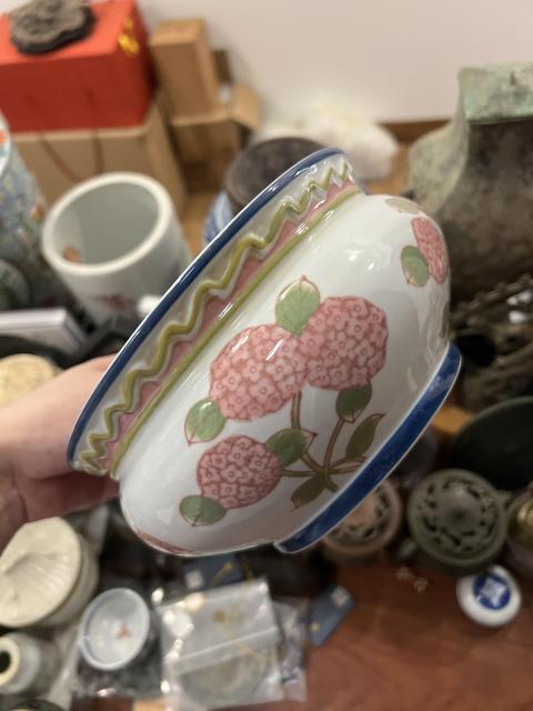 古玩陶瓷彩繪花卉紋香爐拍賣，當前價格299元