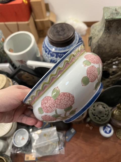 古玩陶瓷彩繪花卉紋香爐拍賣，當前價格299元